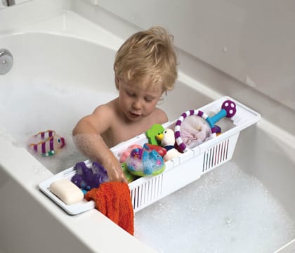 Baby on sale bath storage